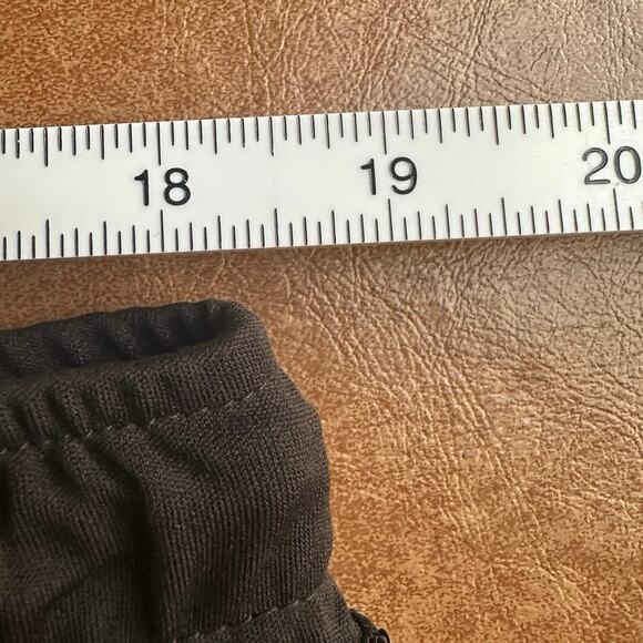 Black Sequin 2XL Joggers Drawstring Elastic Stretch Waist Cuffed Ankle Pant - Picture 4 of 5